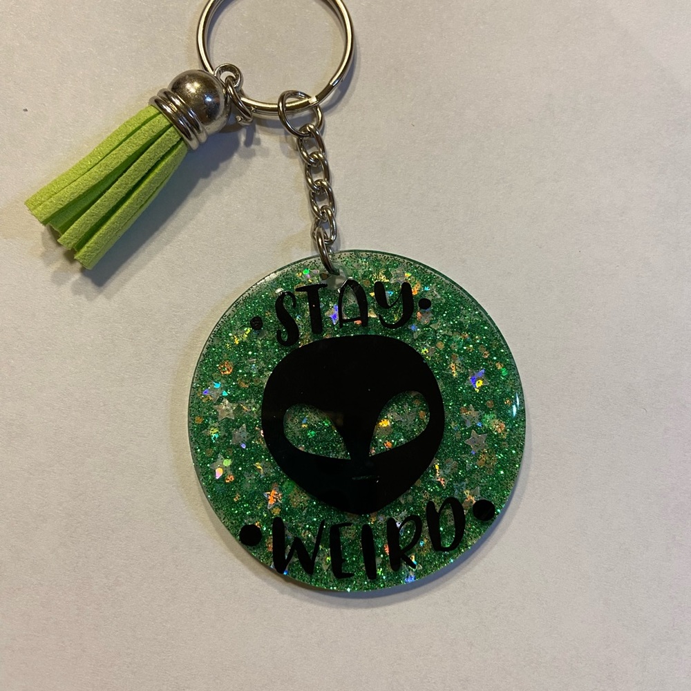 Handmade resin keychain